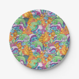 Rick Apokalypse Party Alien Pattern Pappteller
