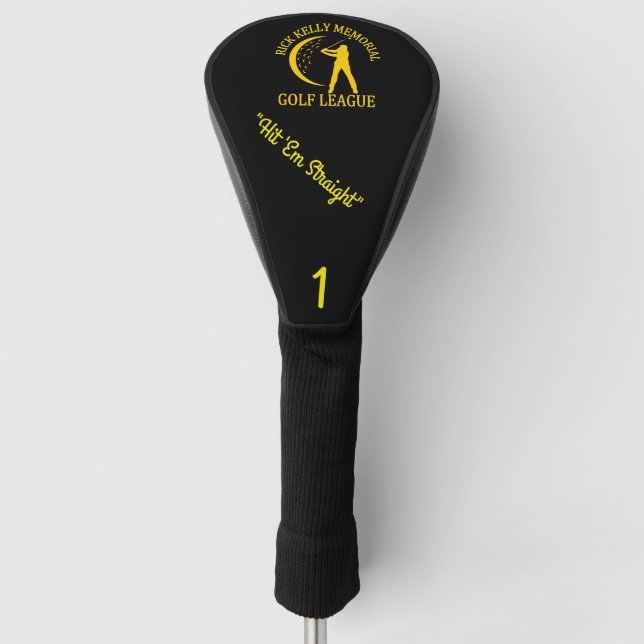 Rick Kelly Golf League Driver Golf Head Cover Golf Headcover (Vorderseite)