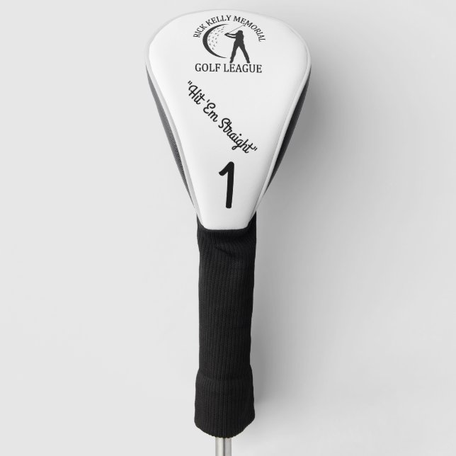 Rick Kelly Golf League Driver Golf Head Cover Golf Headcover (Vorderseite)