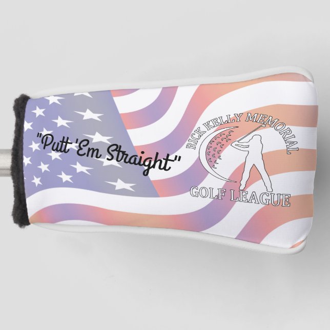 Rick Kelly Golf League Putter Cover Headcover (Vorderseite)
