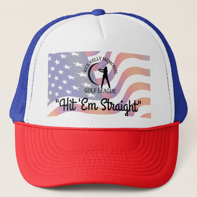Rick Kelly Golf League Truker Hat Truckerkappe (Vorderseite)