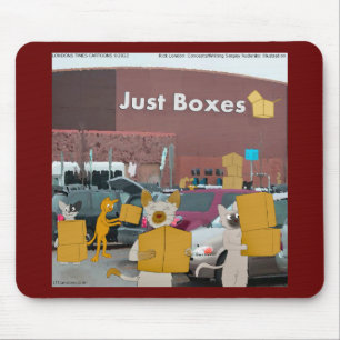 Rick London Big Box Stores für Katzen Comic Mousepad