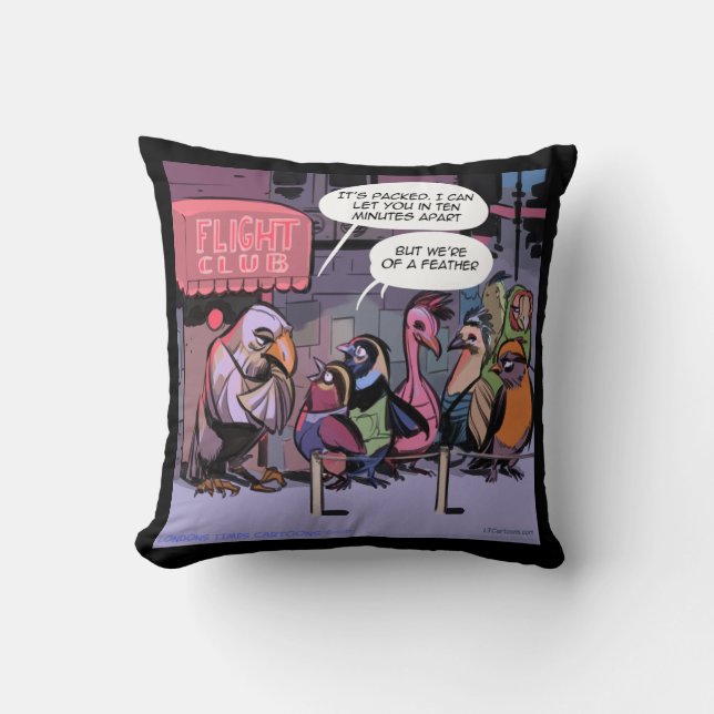 Rick London "Birds of a Feather" Funny Pillow Kissen (Vorderseite)