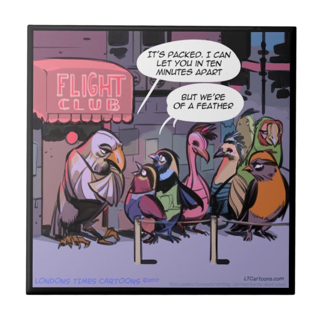 Rick London "Birds Of A Feather" Keramikfliese (Vorderseite)