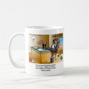 Rick London Bisamratten-Scheidungsanwalt Comic  Kaffeetasse