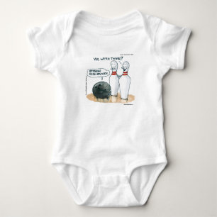 Rick London Cartoons Lustige Bowling Comic  Baby Strampler