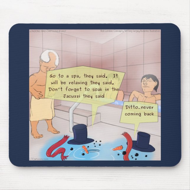 Rick London Comic Snowman Mousepad (Vorne)