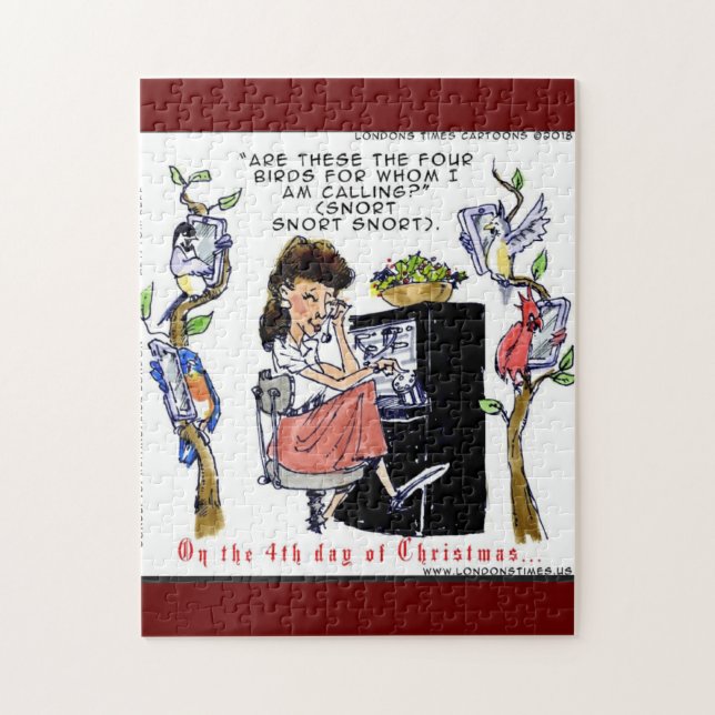 Rick London Ernestine ruft Birds Xmas auf (Vertikal)