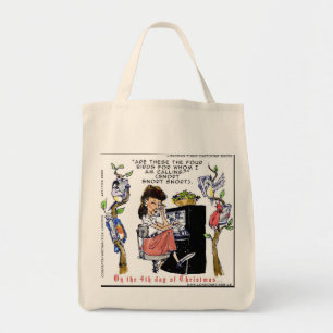 Rick London Ernestine ruft Birds Xmas auf Tragetasche