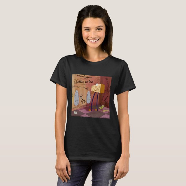Rick London Funny Cheese Bathroom Womens Comic T-Shirt (Vorne ganz)