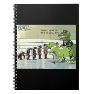 Rick London Funny Dinosaur Police Lineup Notizblock