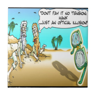 Rick London Funny Optometrist Illusion Fliese