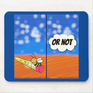 Rick London Funny Shakespeare Hamlet Bee Comic Mousepad