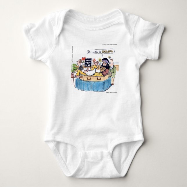 Rick London Funny So Natural Old Hippie Funeral Baby Strampler (Vorderseite)
