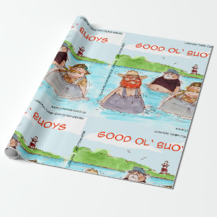 Rick London Good Ol' Buoys Lustiger Comic Geschenkpapier