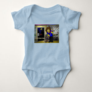 Rick London "Lion Sweeps Tonight" Baby Comic Strampler