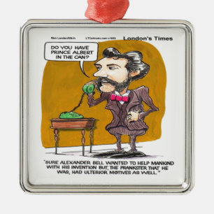 Rick London Lustig Alexander Bell Telefon Streich Silbernes Ornament