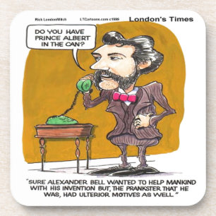 Rick London Lustig Alexander Bell Telefon Streich Untersetzer