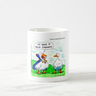 Rick London Lustige Gans Vampir mit Glocken  Kaffeetasse