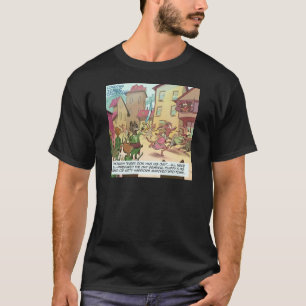 Rick London Lustige Katzen Vs Hunde Cartoon T-Shirt