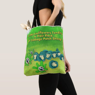 Rick London Lustiger Border Collie Blumen-Allover Tasche