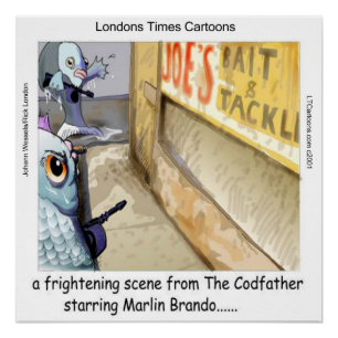 Rick London Lustiger Fisch Mafia Poster