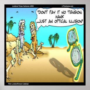 Rick London Lustiges Optisches Täuschung Optiker P Poster