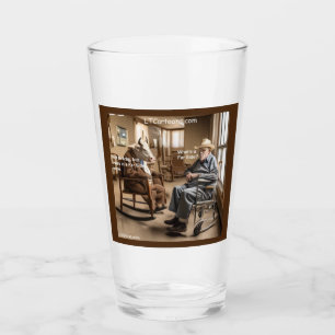 Rick London Ruhestand Far Side Kuh mag prahlen Glas