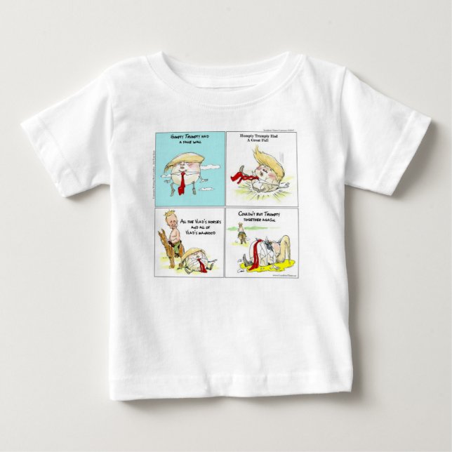 Rick London "Trumpty Dumpty" Funny Trump-Geschenk Baby T-shirt (Vorderseite)