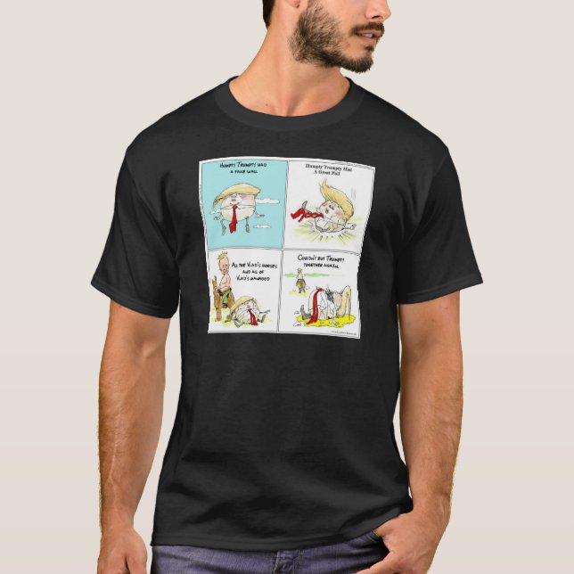 Rick London "Trumpty Dumpty" Funny Trump-Geschenk T-Shirt (Vorderseite)