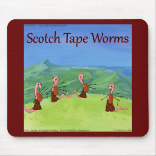 Rick London Würmer aus Schottland Lustig Mousepad