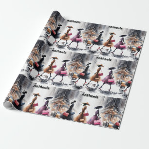Rick Londons Modeameisen von New York City Lustig Geschenkpapier