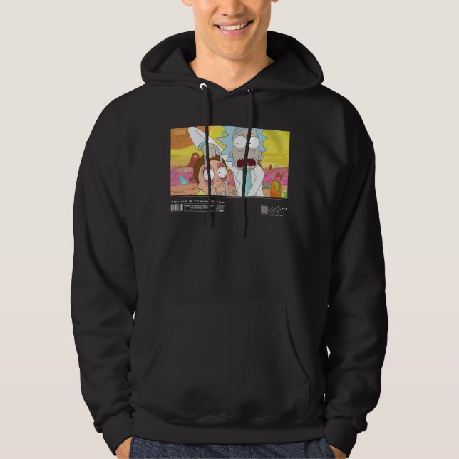 Rick Opening Morty's Eyes Quote Graphic Hoodie (Vorderseite)