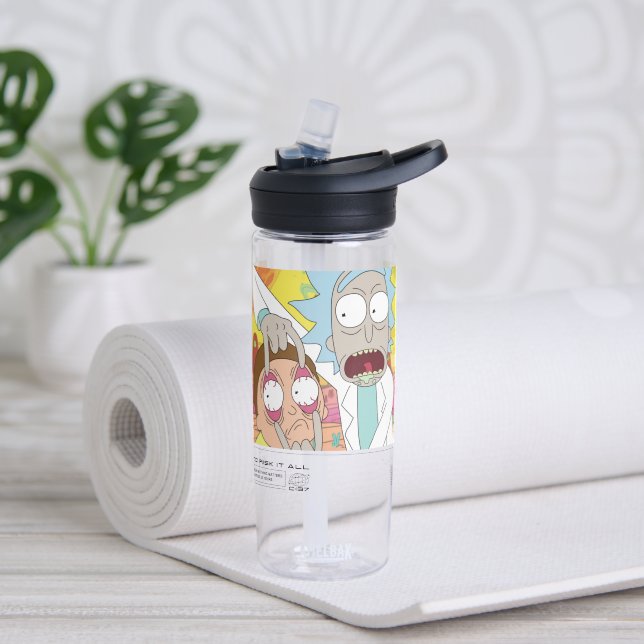 Rick Opening Morty's Eyes Quote Graphic Trinkflasche (Yoga)