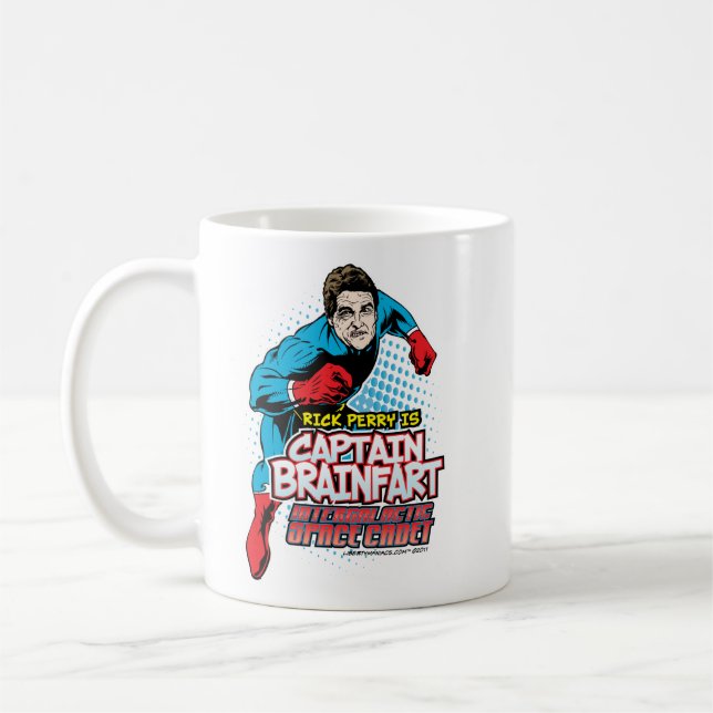 Rick Perry Kapitän Brainfart Mug Kaffeetasse (Links)
