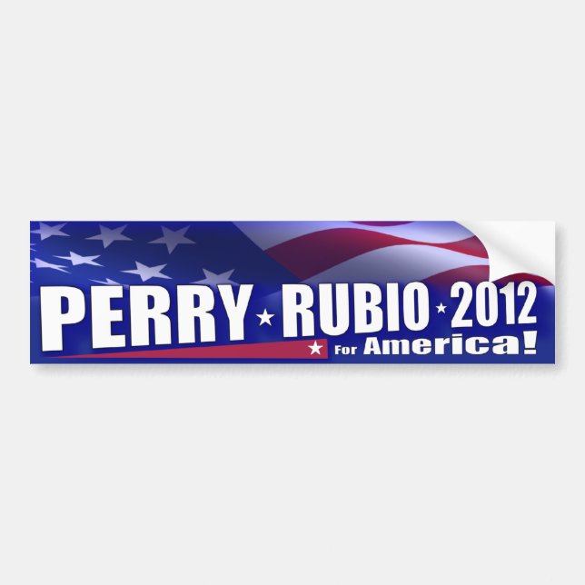 Rick Perry Marco Rubio GOP 2012 Autoaufkleber (Vorne)