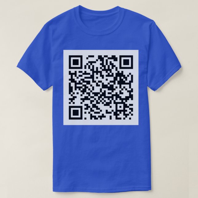 Rick Roll QR Code Baseball TShirt (Design vorne)