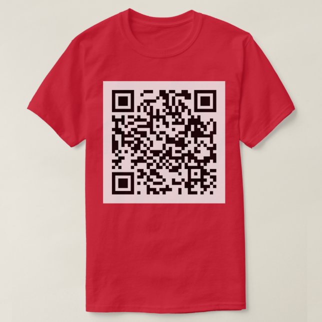 Rick Roll QR Code Hat T-Shirt (Design vorne)