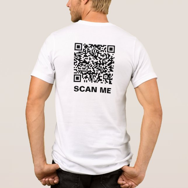Rick Roll QR Code Tri-Blend Shirt (Rückseite)