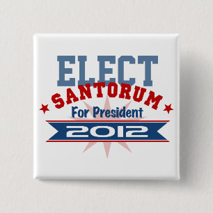 Rick Santorum 2012 Button