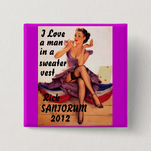 Rick Santorum 2012 Button