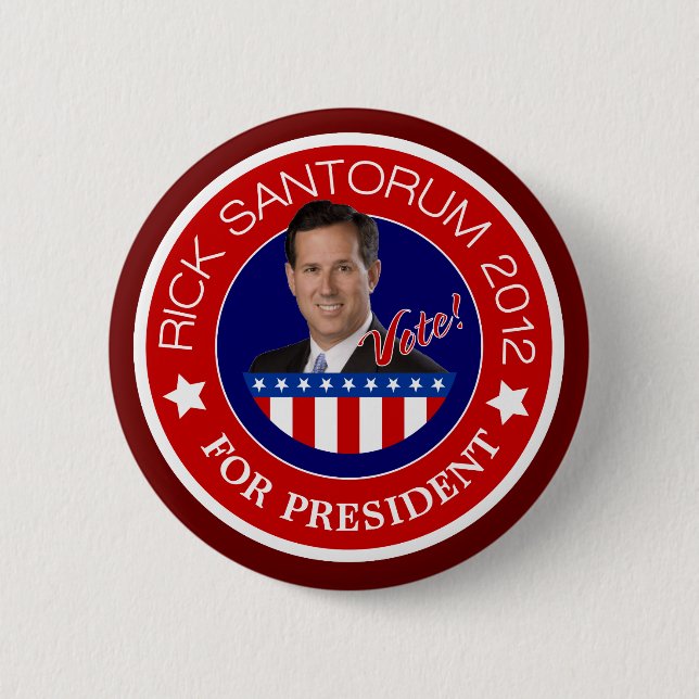 Rick Santorum 2012 Button (Vorderseite)
