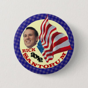 Rick Santorum 2012 Button