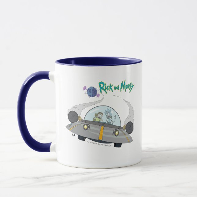 RICK UND MEHR™| Abfliegen auf Raumschiffen Tasse (Links)