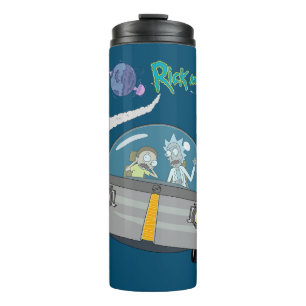 RICK UND MEHR™ Abfliegen auf Raumschiffen Thermosbecher