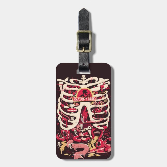 RICK UND MEHR™| Anatomie Park Rib Käfig Gepäckanhänger (Vorderseite vertikal)