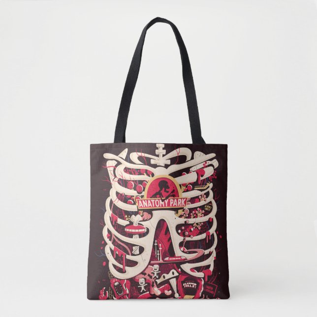 RICK UND MEHR™| Anatomie Park Rib Käfig Tasche (Vorderseite)