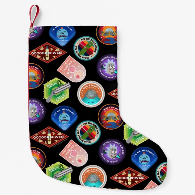 RICK UND MEHR™| Außenraummuster Kleiner Weihnachtsstrumpf (Vorderseite)