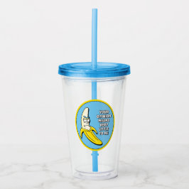 RICK UND MEHR™| Banana Rick Abzeichen Acryltrinkbecher