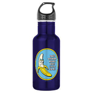 RICK UND MEHR™  Banana Rick Abzeichen Edelstahlflasche